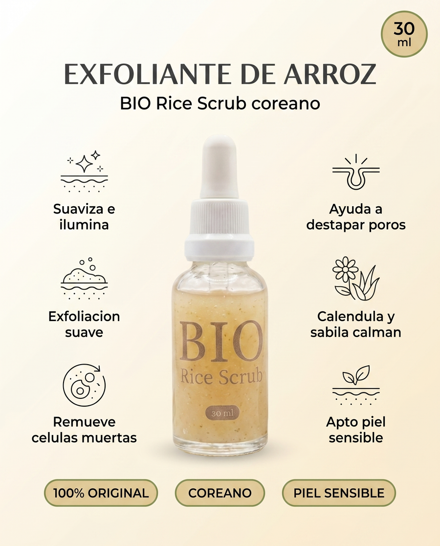 Exfoliante de Arroz · BIO Rice Scrub 30 ml